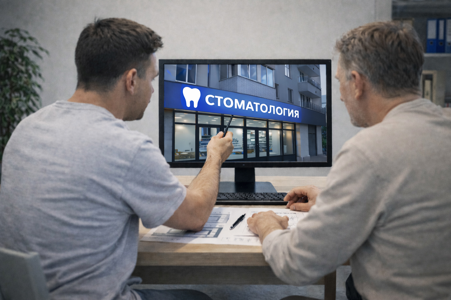 3D фотопривязка вывески